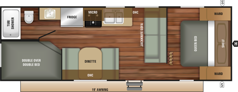 2019 Starcraft Autumn Ridge 26BH floorplan