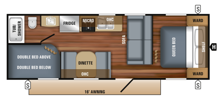 2018 Jayco Jay Flight SLX 8 264BH Floorplan