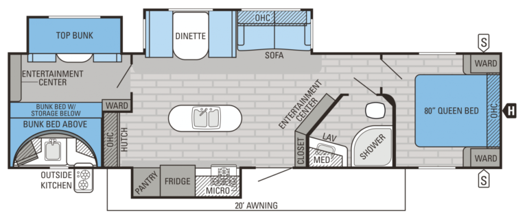 2016 Jayco Jay Flight 33RBTS Floorplan