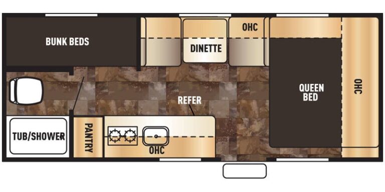 2016 Forest River Wolf Pup 16BHS Floorplan