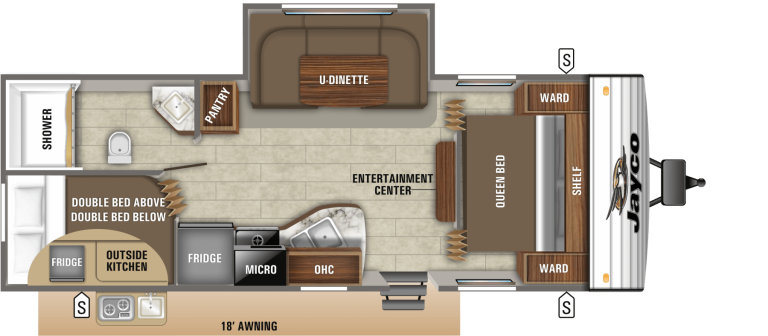 2019 Jayco Jay Flight SLX 8 242BHS Floorplan