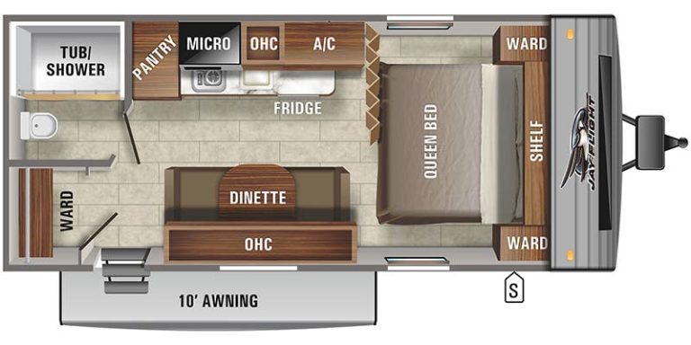 2021 Jayco Jay Flight SLX 7 195RB Floorplan