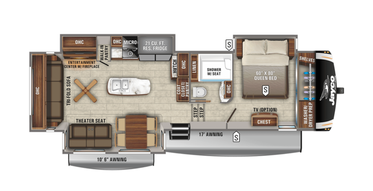 2021 Jayco Eagle FW 321RSTS Floorplan