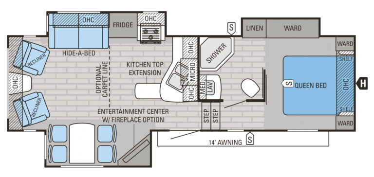 2015 Jayco Eagle FW 27.5RLTS Floorplan