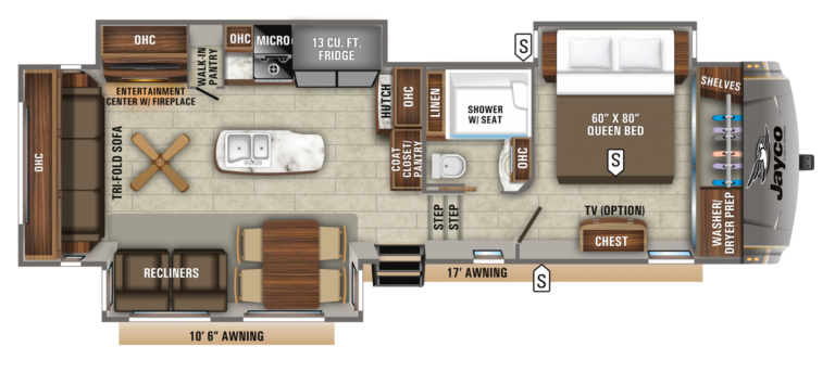 2020 Jayco Eagle FW 321RSTS Floorplan