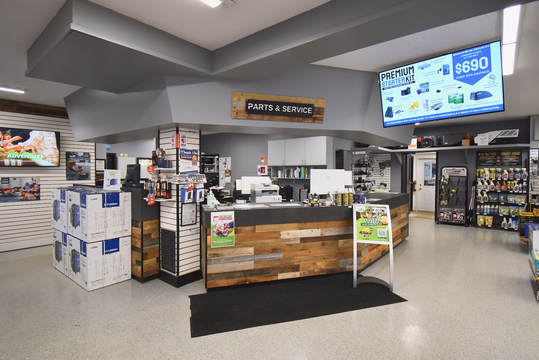 In-Store-Product-Displays - 12 Parts Counter