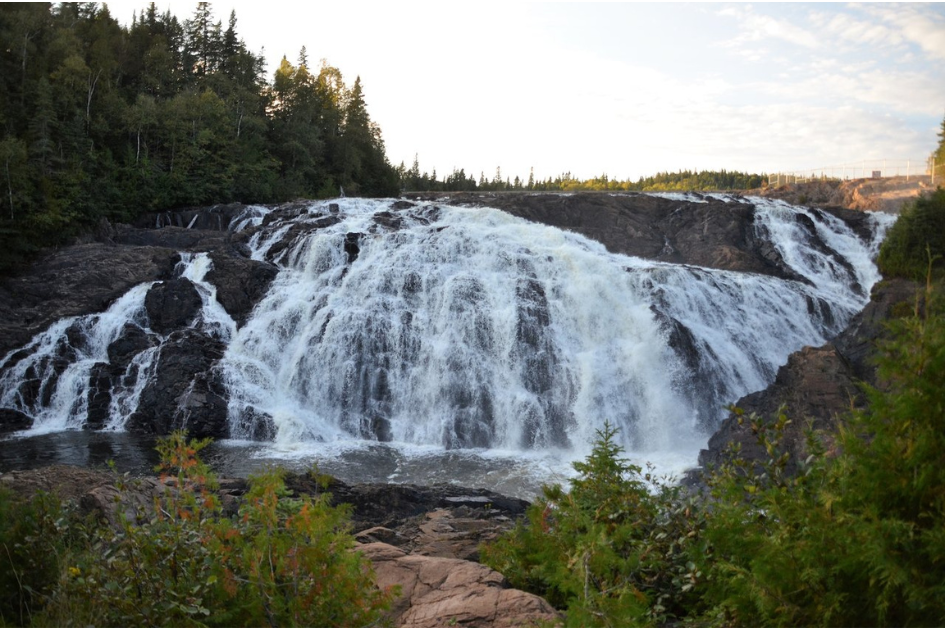 The view of scenic high falls